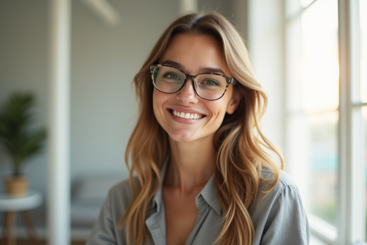 Sélection de lunettes idéales pour les visages longs